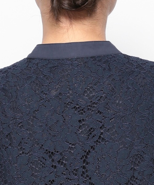 Andemiu（アンデミュウ）の「レースヨークキリカエノースリーブワンピース135853（ワンピース・レディース・ブラック/ネイビー・FREE）」の12枚目の写真