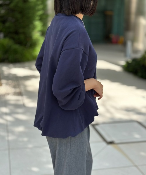 tシャツ スパークルスウェットバルーンヘムプルオーバー レディース Emma Taylor tシャツ スパークルスウェットバルーンヘムプル
