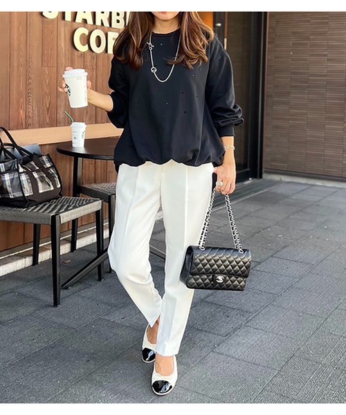 スパークルスウェットバルーンヘムプルオーバー Emma Taylor