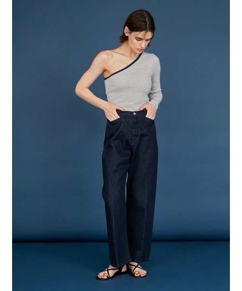 styling/（スタイリング）の「【MILLER×styling/】ワンショルダーボディスーツ（Tシャツ/カットソー・レディース・ネイビー/ブラウン/ピンク/アイボリー/ブラック・FREE）」の16枚目の写真