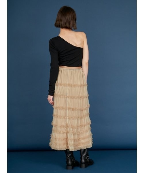 styling/（スタイリング）の「【MILLER×styling/】ワンショルダーボディスーツ（Tシャツ/カットソー・レディース・ネイビー/ブラウン/ピンク/アイボリー/ブラック・FREE）」の11枚目の写真