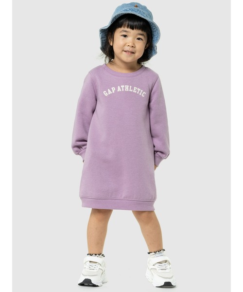 GAP(ギャップ)の「Babygap Gapアスレチックロゴ スウェットワンピース(ワンピース・キッズ・ライトグレー/ラベンダー・70cm/110cm/80cm/100cm/90cm/95cm/105cm)」の2枚目の写真
