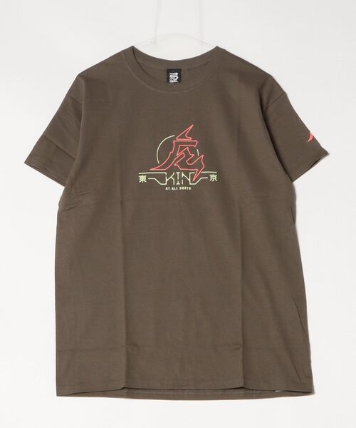 INNOCENT(イノセント)の「『KINJAZ』Graphic T(Tシャツ/カットソー・メンズ・オリーブ/ホワイト・LARGE/MEDIUM)」の2枚目の写真