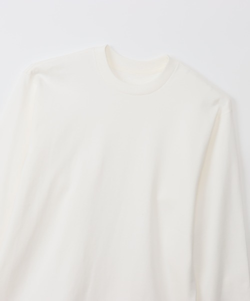 HANES(ヘインズ)の「【HANES/ヘインズ】1P Hanes T-SHIRT SHIRO クルーネックロングスリーブTシャツ(Tシャツ/カットソー・メンズ・ホワイト・S/M/L/XL)」の2枚目の写真