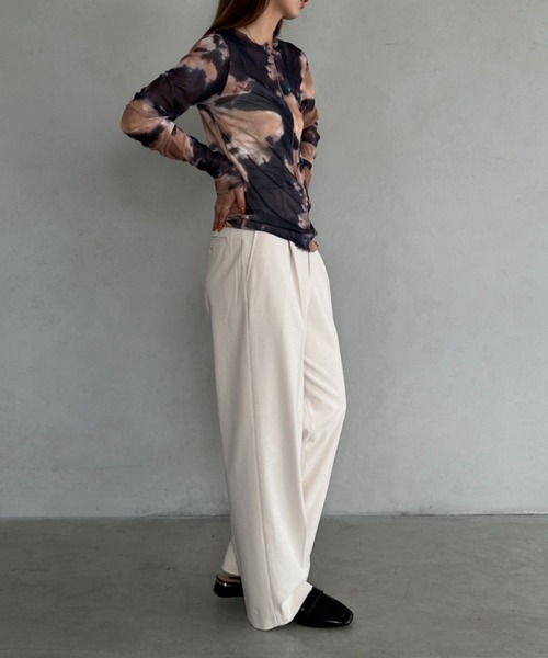 セール】クルーネック メロウシアートップス（Tシャツ/カットソー