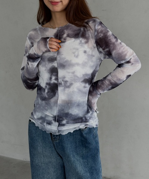 MYMOOD.(マイムード)の「クルーネック メロウシアートップス(Tシャツ/カットソー・レディース・ブラック系その他/アイボリー/ネイビー・FREE)」の17枚目の写真