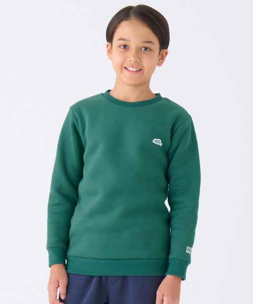 KRIFF MAYER Kid's Collection(クリフメイヤーキッズコレクション)の「【裏起毛】あたたかクルー(スウェット・キッズ・グリーン/グレー/サックスブルー/ネイビー/オレンジ/チャコール・160/170/120/130/140/150)」の4枚目の写真