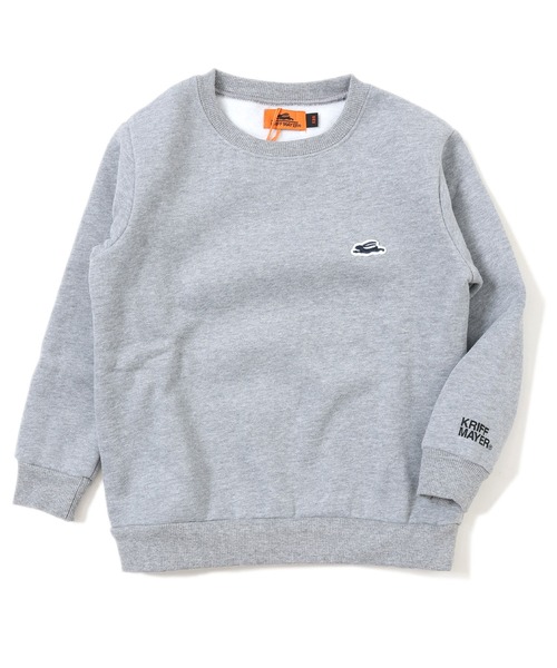 KRIFF MAYER Kid's Collection(クリフメイヤーキッズコレクション)の「【裏起毛】あたたかクルー(スウェット・キッズ・グリーン/グレー/サックスブルー/ネイビー/オレンジ/チャコール・160/170/120/130/140/150)」の16枚目の写真