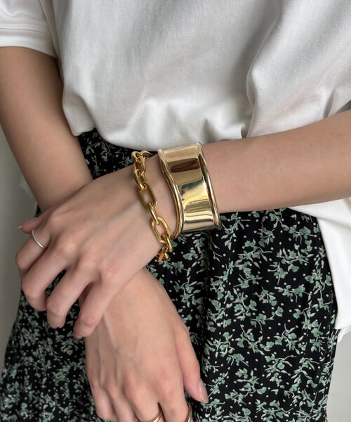 DouDou（ドゥドゥ）の「ワイドバングル（ブレスレット・レディース・ゴールド/シルバー・FREE）」の16枚目の写真