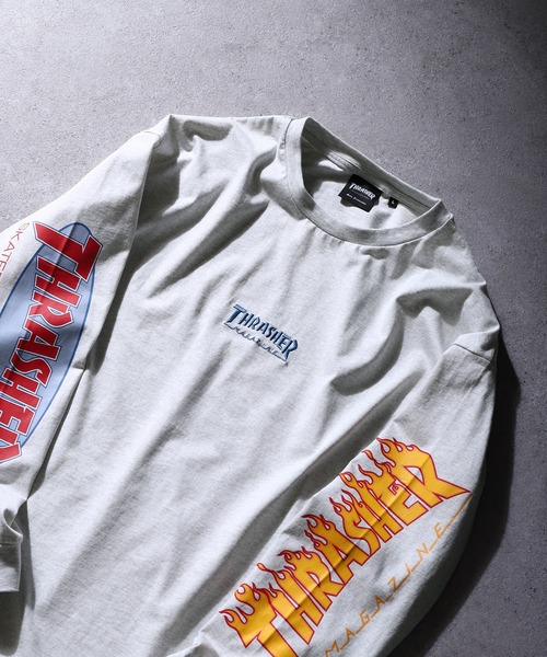 THRASHER スパイダー ロンT スペードタグ　Lサイズ　袖プリント THRASHER スパイダー ロンT スペードタグ Lサイズ 袖プリント