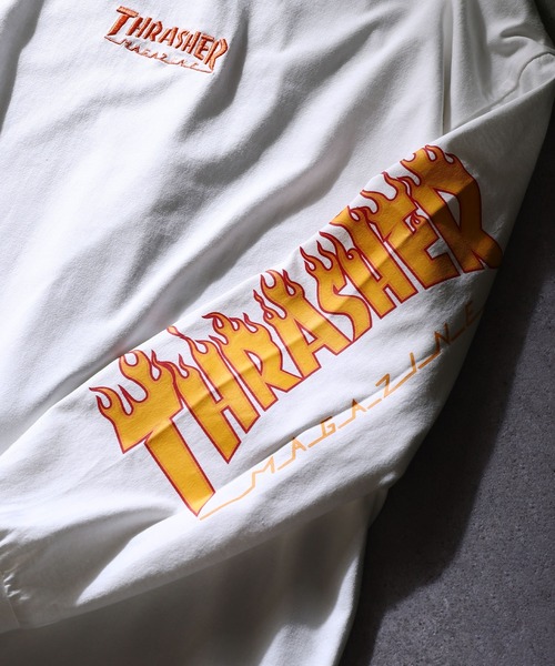THRASHER スパイダー ロンT スペードタグ　Lサイズ　袖プリント THRASHER スパイダー ロンT スペードタグ Lサイズ 袖プリント