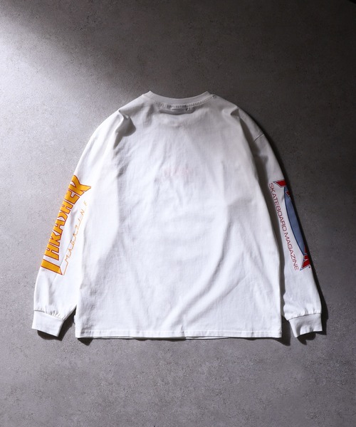 THRASHER(スラッシャー)の「【THRASHER】 スリーブ ロゴ プリント 長袖 Tシャツ / ロンT(Tシャツ/カットソー・メンズ・グリーン/ホワイト/グレー/ブラック・MEDIUM/LARGE)」の7枚目の写真