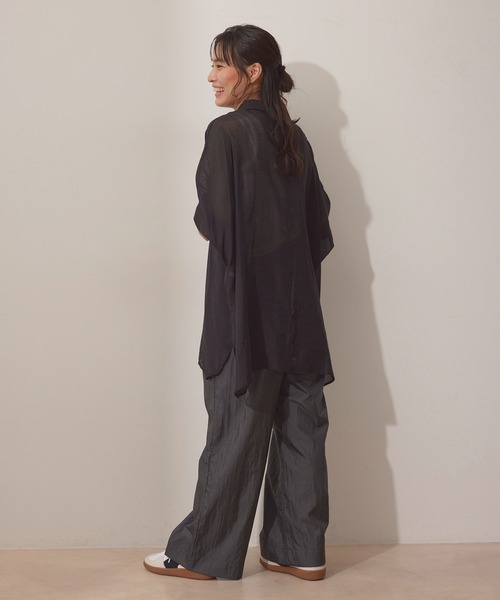 NERGY（ナージー）の「ドルマンスリーブシャツ（シャツ/ブラウス・レディース・ホワイト/ベージュ系その他2/ブラック・FREE）」の18枚目の写真