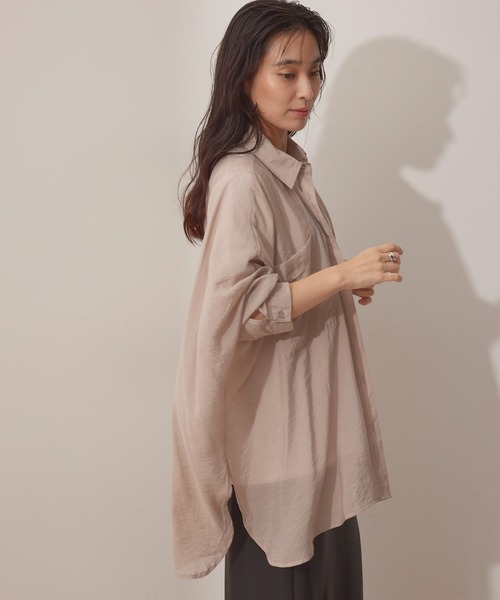 NERGY（ナージー）の「ドルマンスリーブシャツ（シャツ/ブラウス・レディース・ホワイト/ベージュ系その他2/ブラック・FREE）」の20枚目の写真