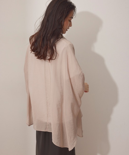 NERGY（ナージー）の「ドルマンスリーブシャツ（シャツ/ブラウス・レディース・ホワイト/ベージュ系その他2/ブラック・FREE）」の21枚目の写真