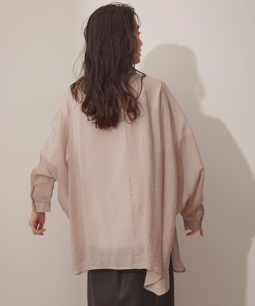 NERGY（ナージー）の「ドルマンスリーブシャツ（シャツ/ブラウス・レディース・ホワイト/ベージュ系その他2/ブラック・FREE）」の22枚目の写真