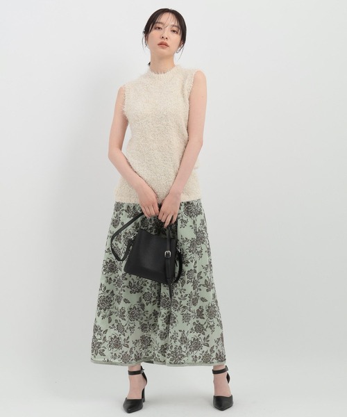 Andemiu(アンデミュウ)の「シャギースタンドノースリーブニット146816(ニット/セーター・レディース・アイボリー/グレー/ブルー・FREE)」の14枚目の写真