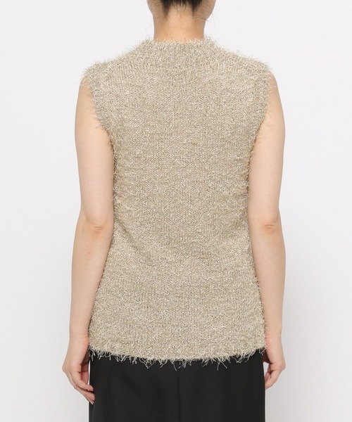 Andemiu(アンデミュウ)の「シャギースタンドノースリーブニット146816(ニット/セーター・レディース・アイボリー/グレー/ブルー・FREE)」の11枚目の写真