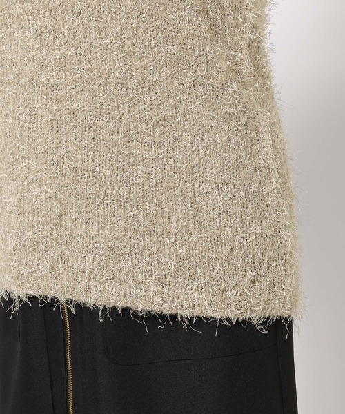 Andemiu(アンデミュウ)の「シャギースタンドノースリーブニット146816(ニット/セーター・レディース・アイボリー/グレー/ブルー・FREE)」の7枚目の写真