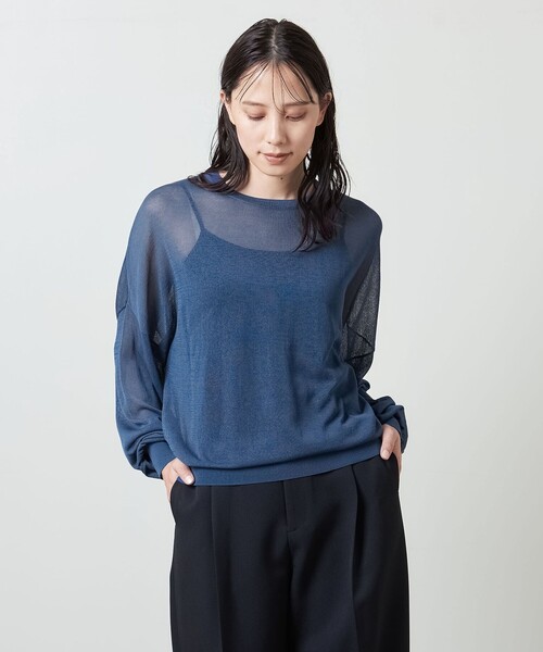 【セール】＜MARW UNITED ARROWS＞シアー ロングスリーブ ニット（ニット/セーター）｜MARW UNITED ARROWS（マルゥ ユナイテッドアローズ）