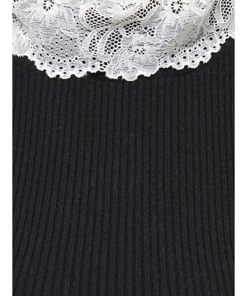 merry jenny（メリージェニー）の「レースリブニット（ニット/セーター・レディース・ブラック/グレー/ピンク/アイボリー・FREE）」の15枚目の写真