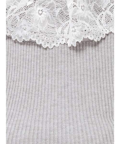 merry jenny（メリージェニー）の「レースリブニット（ニット/セーター・レディース・ブラック/グレー/ピンク/アイボリー・FREE）」の17枚目の写真