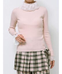 レースリブニット