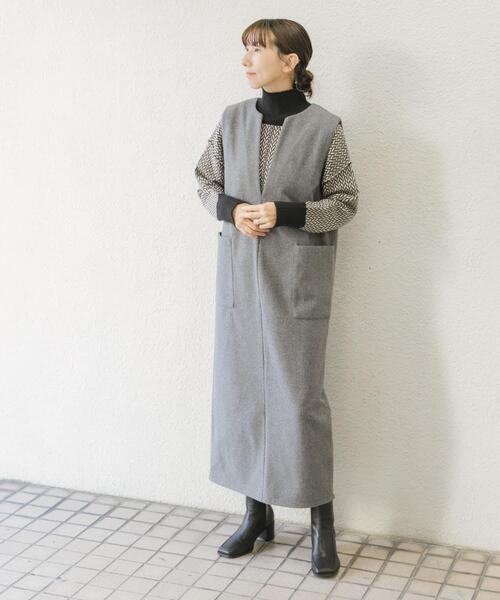 ITEMS URBANRESEARCH(アイテムズ アーバンリサーチ)の「ハイネックワイドニット(ニット/セーター・レディース・ブラック/ブラウン系その他/ホワイト系その他/ブルー系その他/オフホワイト/イエロー系その他/オレンジ・FREE)」の10枚目の写真