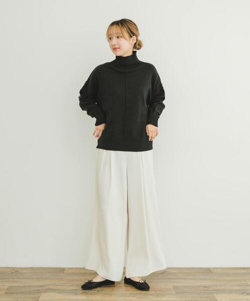 セール】ハイネックワイドニット（ニット/セーター）｜ITEMS