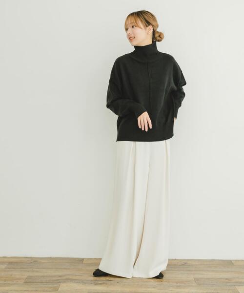 セール】ハイネックワイドニット（ニット/セーター）｜ITEMS