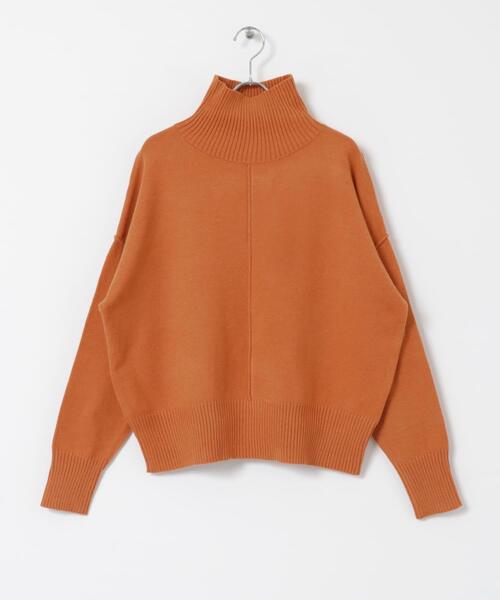 ITEMS URBANRESEARCH（アイテムズ アーバンリサーチ）の「ハイネックワイドニット（ニット/セーター・レディース・ブラック/ブラウン系その他/ホワイト系その他/ブルー系その他/オフホワイト/イエロー系その他/オレンジ・FREE）」の18枚目の写真