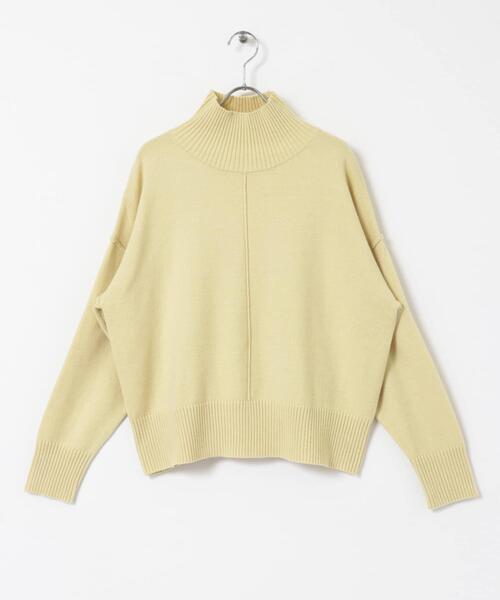 ITEMS URBANRESEARCH（アイテムズ アーバンリサーチ）の「ハイネックワイドニット（ニット/セーター・レディース・ブラック/ブラウン系その他/ホワイト系その他/ブルー系その他/オフホワイト/イエロー系その他/オレンジ・FREE）」の9枚目の写真