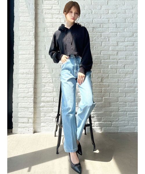 RESEXXY（リゼクシー）の「パフロゴスウェットプルオーバー（スウェット・レディース・グレー/ブラック/ホワイト・FREE）」の12枚目の写真