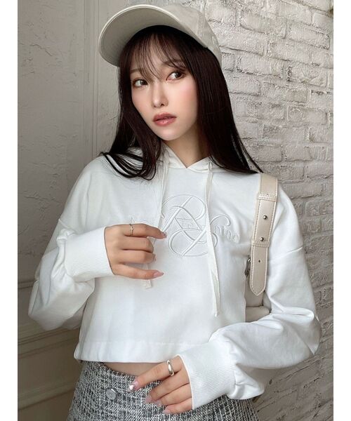 RESEXXY（リゼクシー）の「パフロゴスウェットプルオーバー（スウェット・レディース・グレー/ブラック/ホワイト・FREE）」の18枚目の写真