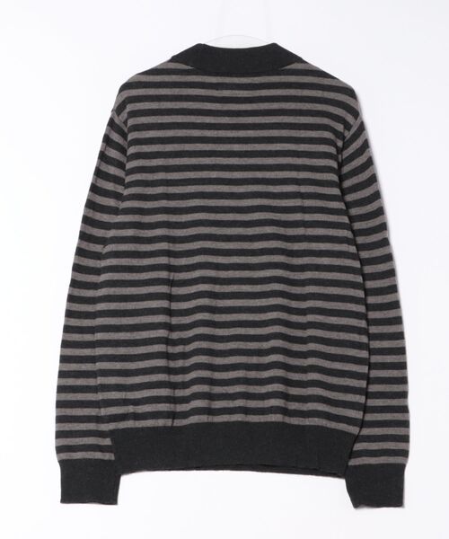 ALLSAINTS(オールセインツ)の「ANDI MOCK NECK STRIPED JUMPER | ANDI モック ネック ストライプ ニット・セーター(ニット/セーター・メンズ・チャコールグレー×ブラック・XS/S/M/L/XL)」の5枚目の写真