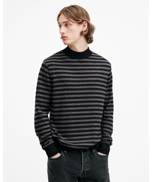 ANDI MOCK NECK STRIPED JUMPER | ANDI モック ネック ストライプ ニット・セーター