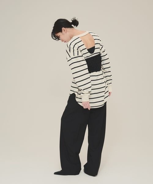 eL(エル)の「【eL】Glossy Bustier/151069(その他トップス・レディース・ブラック/ブラウン・FREE)」の4枚目の写真