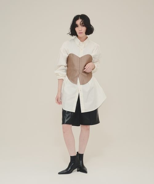 eL(エル)の「【eL】Glossy Bustier/151069(その他トップス・レディース・ブラック/ブラウン・FREE)」の3枚目の写真