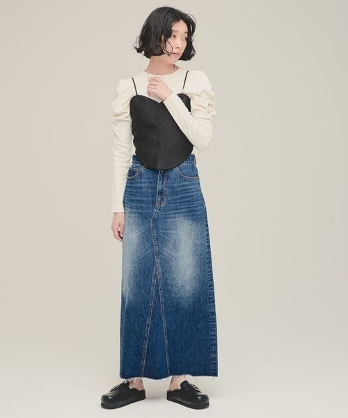 eL(エル)の「【eL】Glossy Bustier/151069(その他トップス・レディース・ブラック/ブラウン・FREE)」の13枚目の写真
