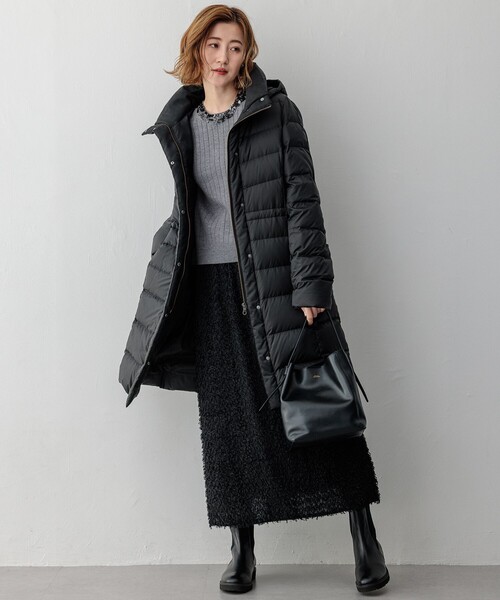 23区(ニジュウサンク)の「【洗える】ヘアリーカットジャカード スカート(スカート・レディース・ブラック系/ベージュ系・30/32/34)」の5枚目の写真