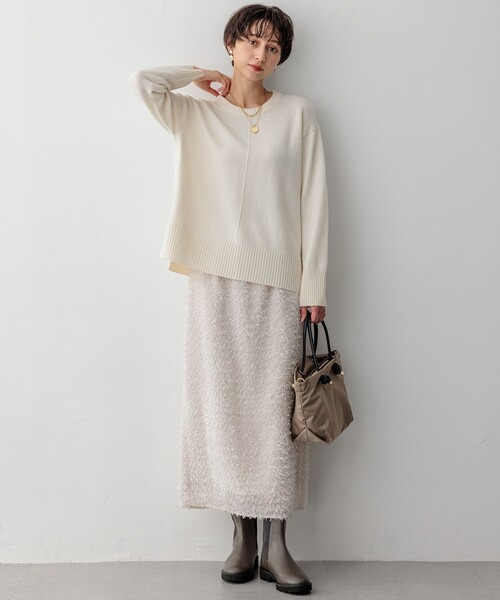 23区(ニジュウサンク)の「【洗える】ヘアリーカットジャカード スカート(スカート・レディース・ブラック系/ベージュ系・30/32/34)」の17枚目の写真