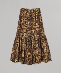 GANNI（ガニー）の「GANNI Printed Cotton Maxi Flounce Skirt F9148（スカート・レディース）」