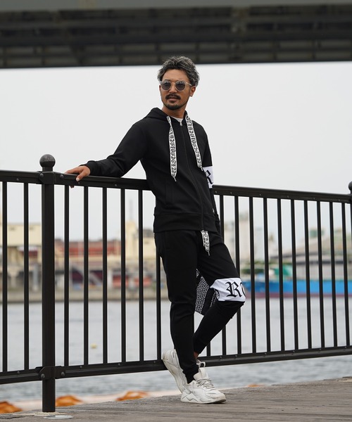 アダムスジャグラー RTEG セットアップ ブラック スウェット adamsJUGGLER（アダムスジャグラー）の「RTEG/JSTスウェット