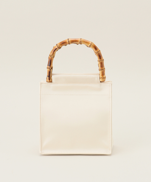 hai（ハイ）の「hai/ハイ Bamboo Bag（ハンドバッグ・レディース・ブラック/アイボリー・FREE）」の2枚目の写真