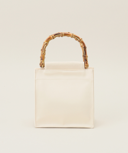 hai（ハイ）の「hai/ハイ Bamboo Bag（ハンドバッグ・レディース・ブラック/アイボリー・FREE）」の4枚目の写真
