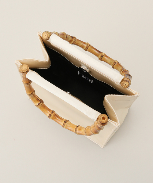 hai（ハイ）の「hai/ハイ Bamboo Bag（ハンドバッグ・レディース・ブラック/アイボリー・FREE）」の6枚目の写真