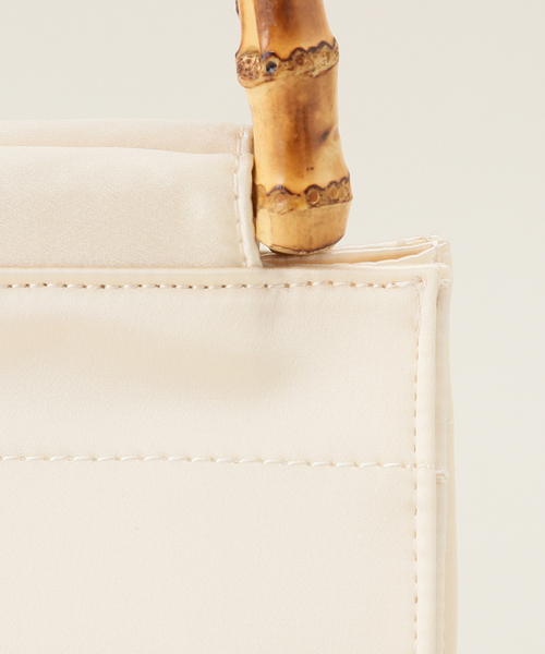 hai（ハイ）の「hai/ハイ Bamboo Bag（ハンドバッグ・レディース・ブラック/アイボリー・FREE）」の10枚目の写真