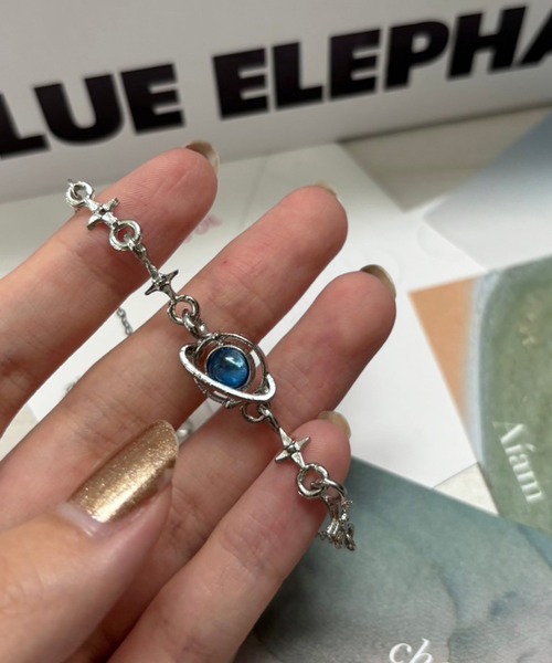 BARELY BLUE(ベアリーブルー)の「【 BARELY BLUE / ベアリーブルー 】 アース / スター シンプル シルバー ブレスレット(ブレスレット・レディース・シルバー系その他/シルバー・FREE)」の6枚目の写真