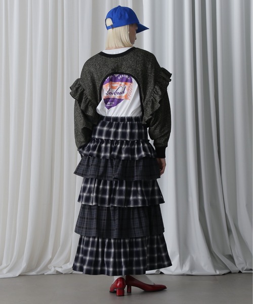 ROSE BUD（ローズバッド）の「チェックティアードスカート（スカート