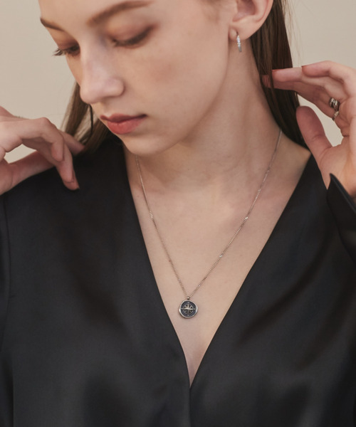 ciite' surgical stainless（シーテサージカルステンレス）の「【 金属アレルギー対応 】 コインネックレス サージカルステンレス（ネックレス・レディース・ゴールド/シルバー・FREE）」の8枚目の写真